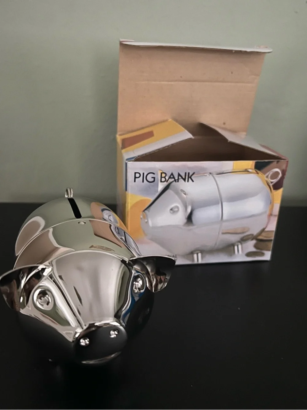 Silver Piggy Bank